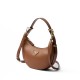 Prada Arqué Small Leather Shoulder Bag - Cognac