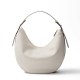 Prada Arqué Large Leather Shoulder Bag - White