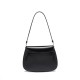 Prada Cleo Mini Leather Shoulder Bag with Flap - Black