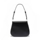 Prada Cleo Medium Leather Shoulder Bag with Flap - Black