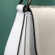 Prada Cleo Medium Leather Shoulder Bag with Flap - White