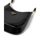 Prada Cleo Patent Leather Shoulder Bag - Black