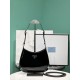 Prada Cleo Patent Leather Shoulder Bag - Black