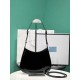 Prada Cleo Patent Leather Shoulder Bag - Black