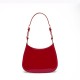 Prada Cleo Patent Leather Shoulder Bag - Cherry Red