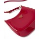 Prada Cleo Patent Leather Shoulder Bag - Cherry Red