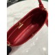 Prada Cleo Patent Leather Shoulder Bag - Cherry Red