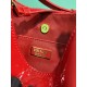 Prada Cleo Patent Leather Shoulder Bag - Cherry Red