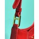 Prada Cleo Patent Leather Shoulder Bag - Cherry Red