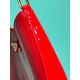 Prada Cleo Patent Leather Shoulder Bag - Cherry Red