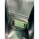 Prada Cleo Leather Shoulder Bag with Clasp Closure - Black