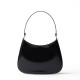 Prada Cleo Leather Shoulder Bag - Black