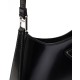 Prada Cleo Leather Shoulder Bag - Black