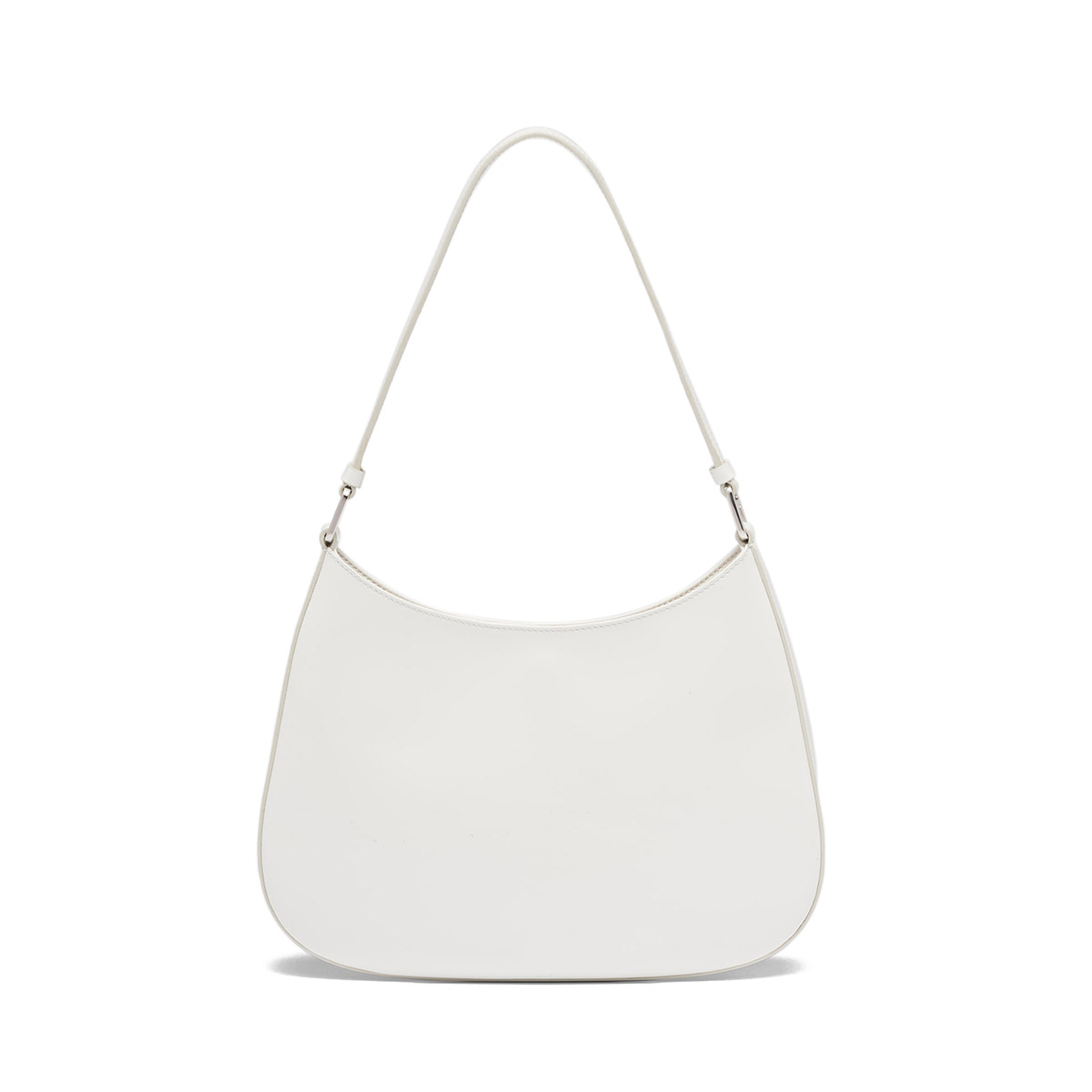 Prada Cleo Leather Shoulder Bag - White