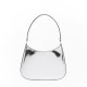 Prada Cleo Leather Shoulder Bag - Silver