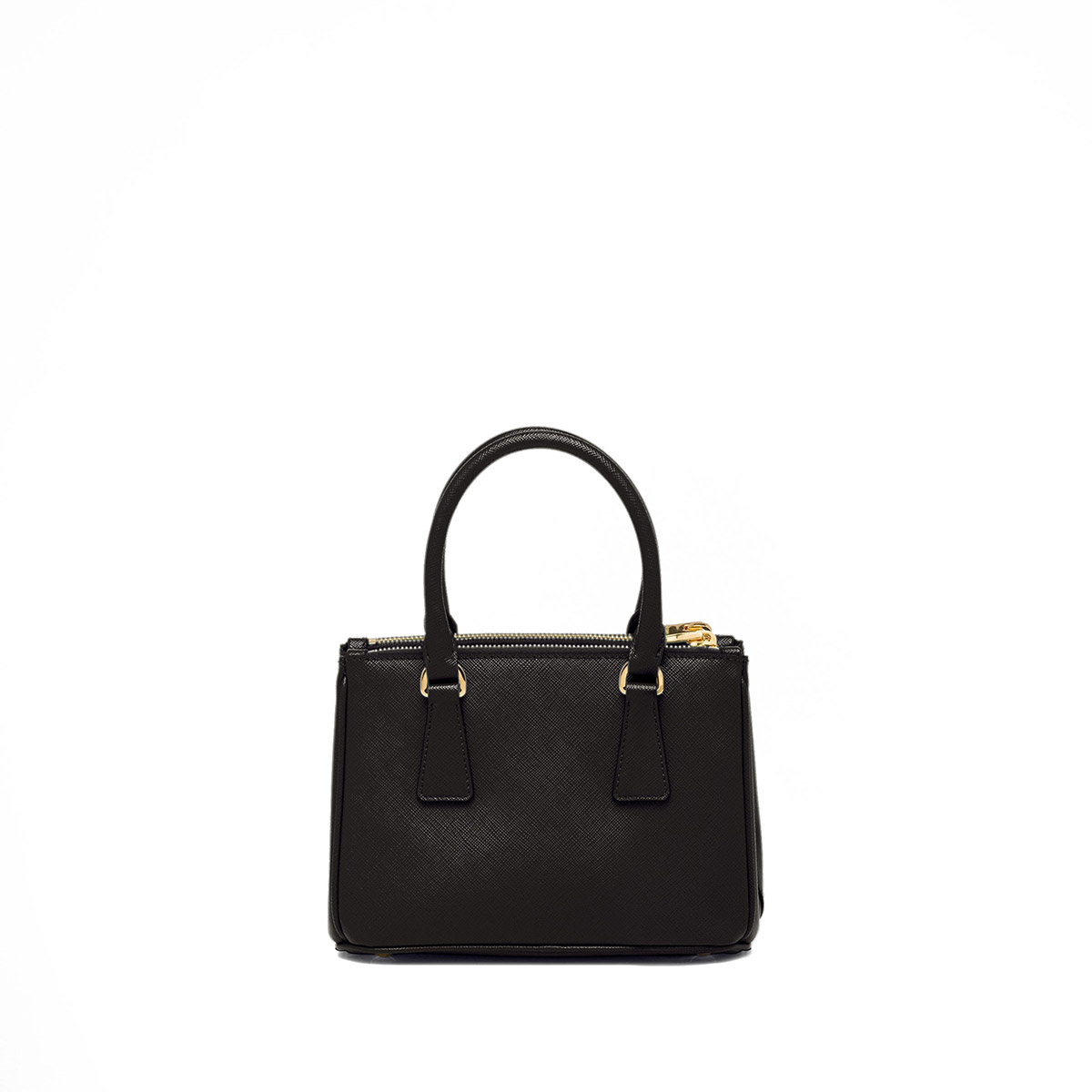 Prada Galleria Mini Saffiano Leather Bag - Black