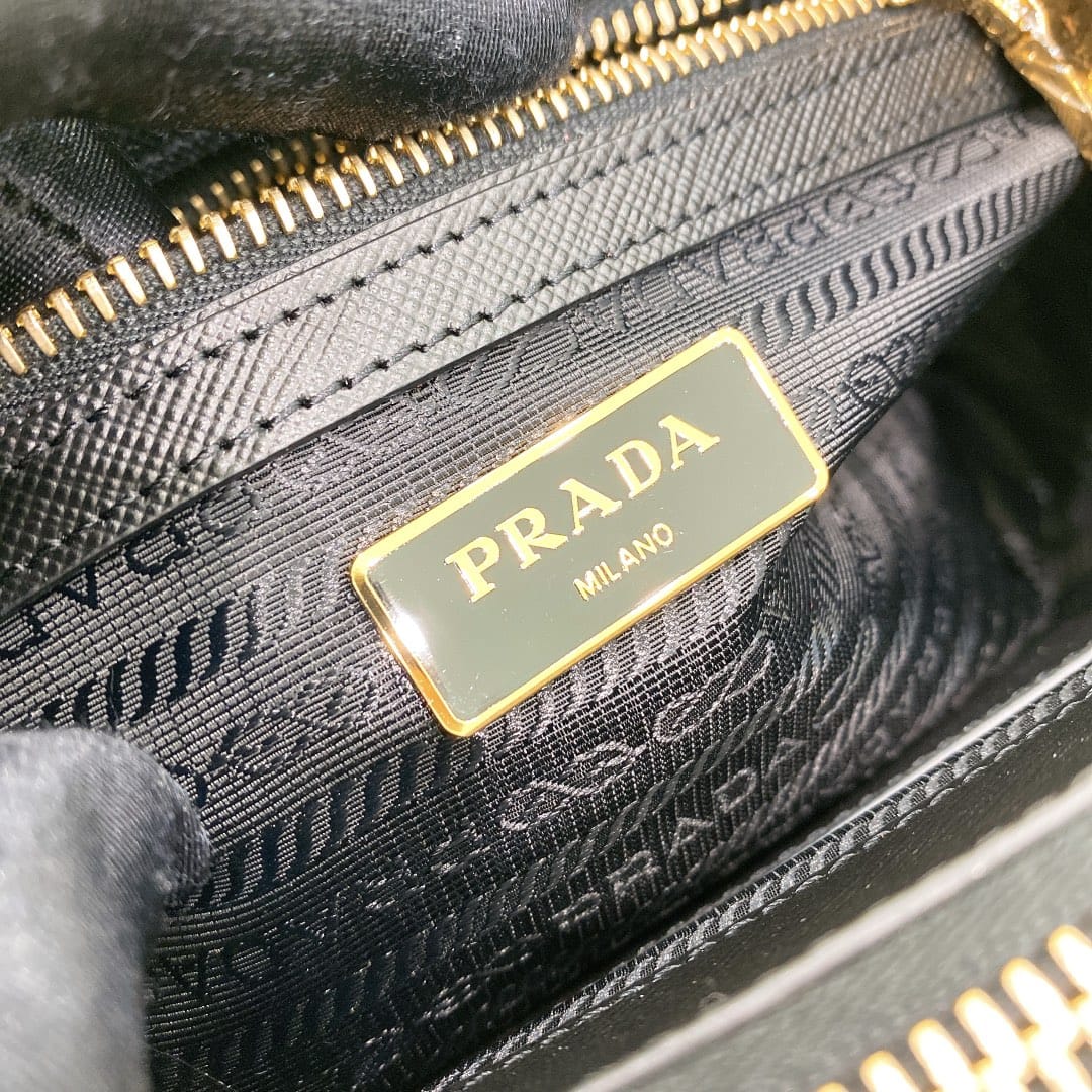 Prada Galleria Small Saffiano Leather Bag - Black