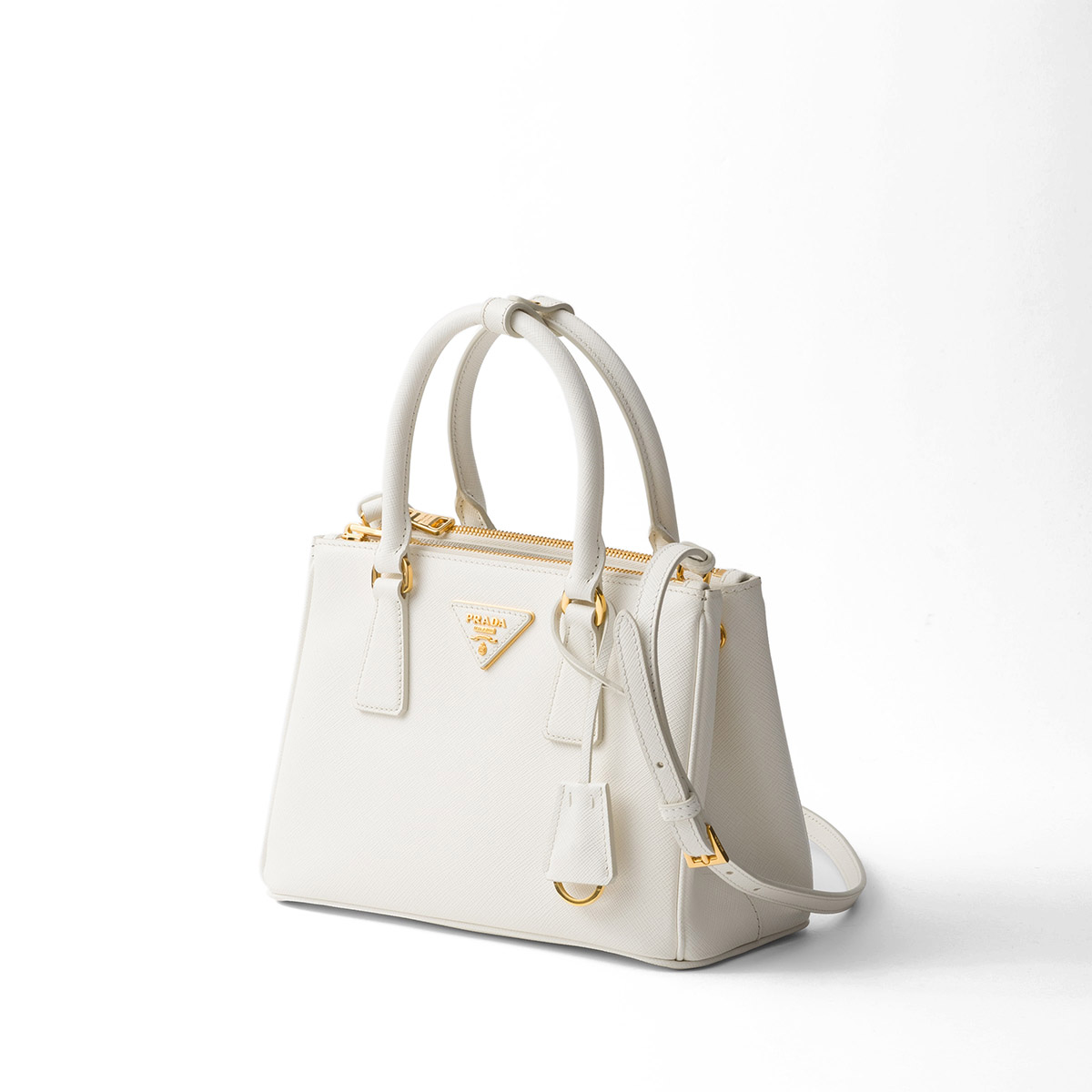 Prada Galleria Small Saffiano Leather Bag - White