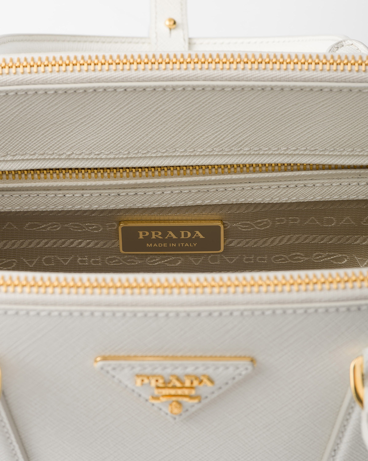 Prada Galleria Medium Saffiano Leather Bag - White