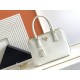 Prada Galleria Medium Saffiano Leather Bag - White