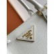 Prada Galleria Medium Saffiano Leather Bag - White