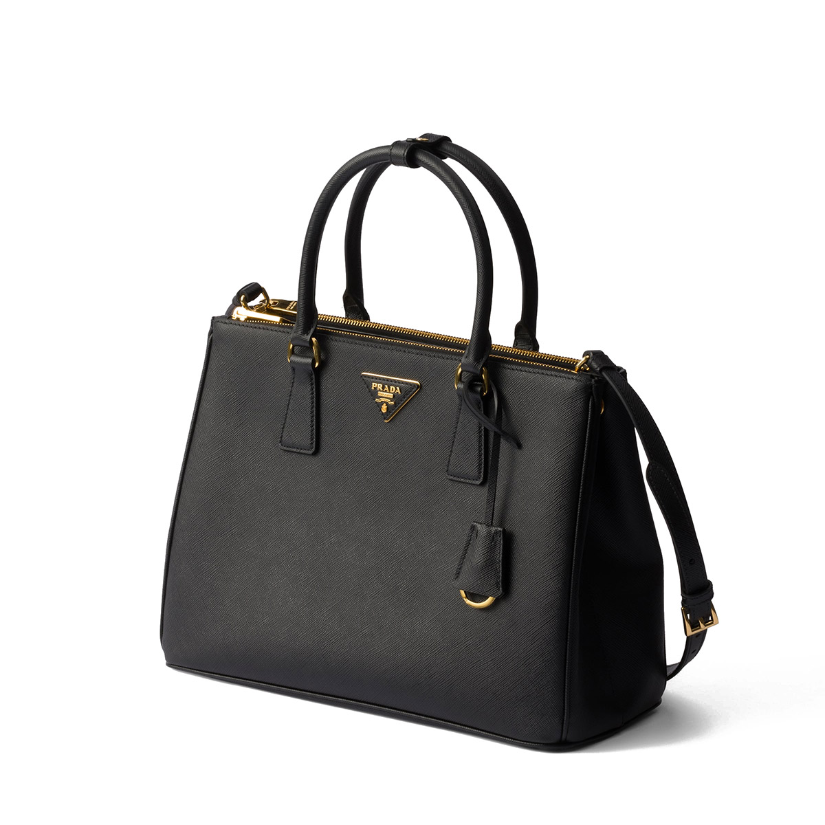 Prada Galleria Large Saffiano Leather Bag - Black