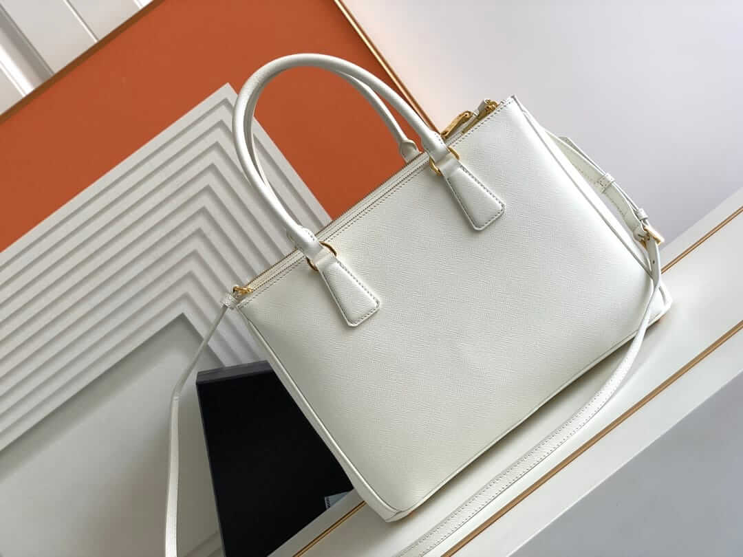 Prada Galleria Large Saffiano Leather Bag - White