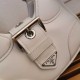 Prada Moon Padded Nappa Leather Bag - White