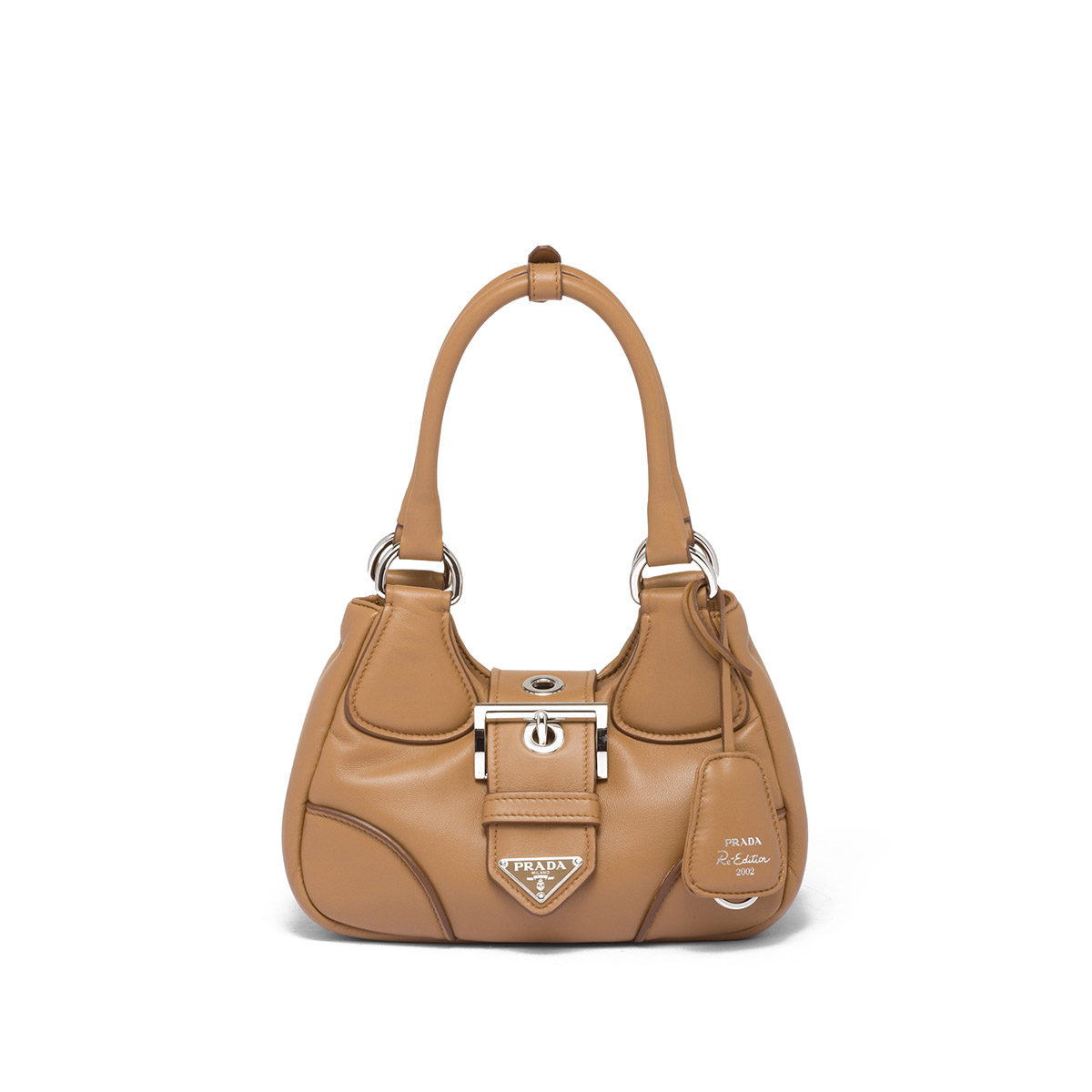 Prada Moon Padded Nappa Leather Bag - Caramel