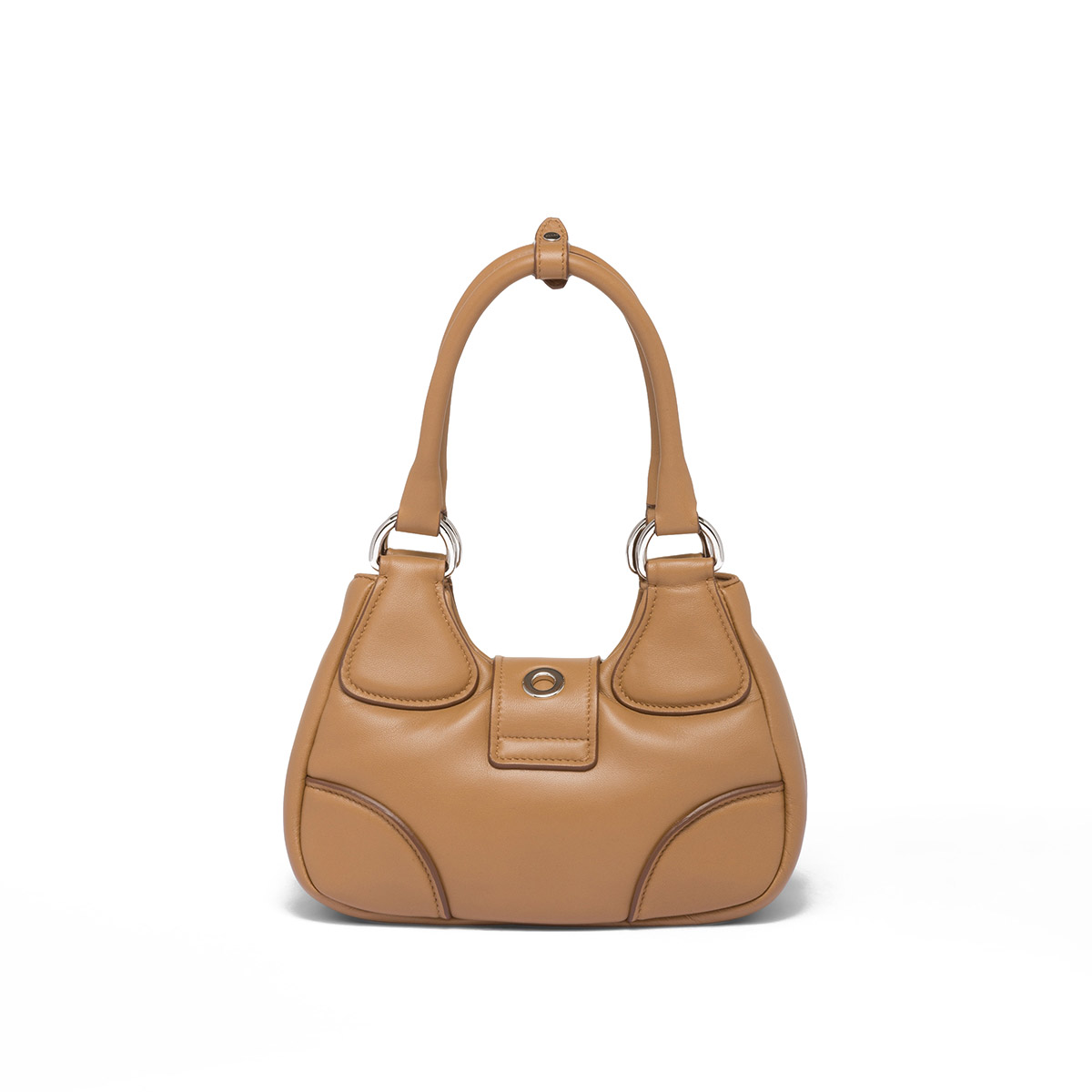 Prada Moon Padded Nappa Leather Bag - Caramel