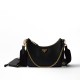 Prada Re-Edition 2005 Saffiano Leather Shoulder Bag - Black