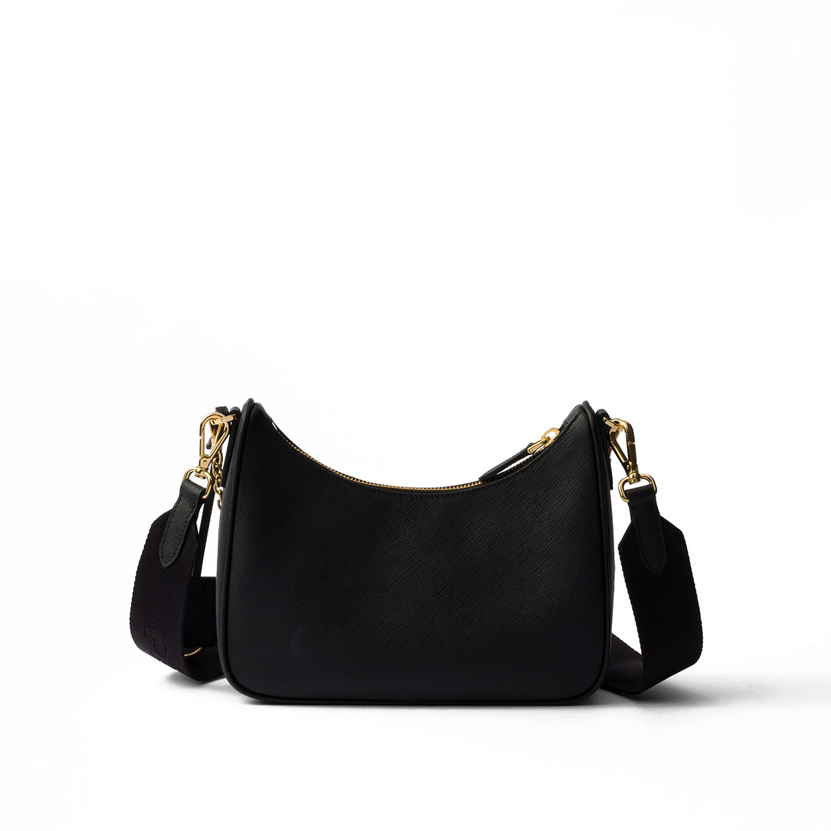 Prada Re-Edition 2005 Saffiano Leather Shoulder Bag - Black