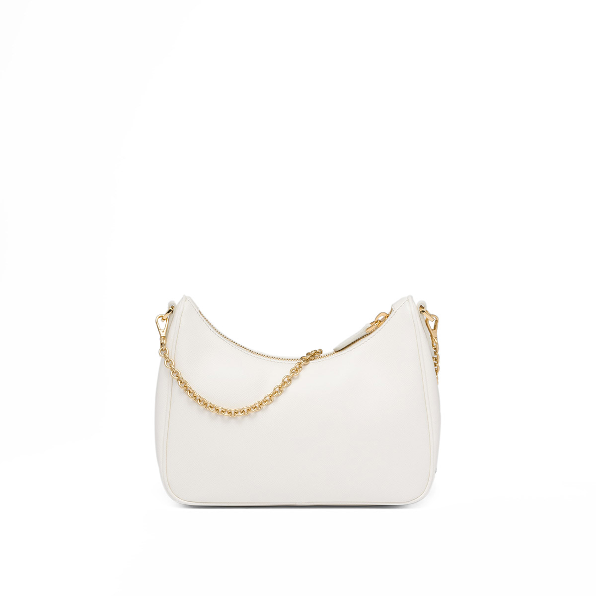 Prada Re-Edition 2005 Saffiano Leather Shoulder Bag - White