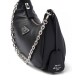 Prada Re-Edition 2005 Padded Nappa Leather Shoulder Bag - Black