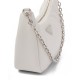 Prada Re-Edition 2005 Padded Nappa Leather Shoulder Bag - White