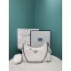 Prada Re-Edition 2005 Padded Nappa Leather Shoulder Bag - White