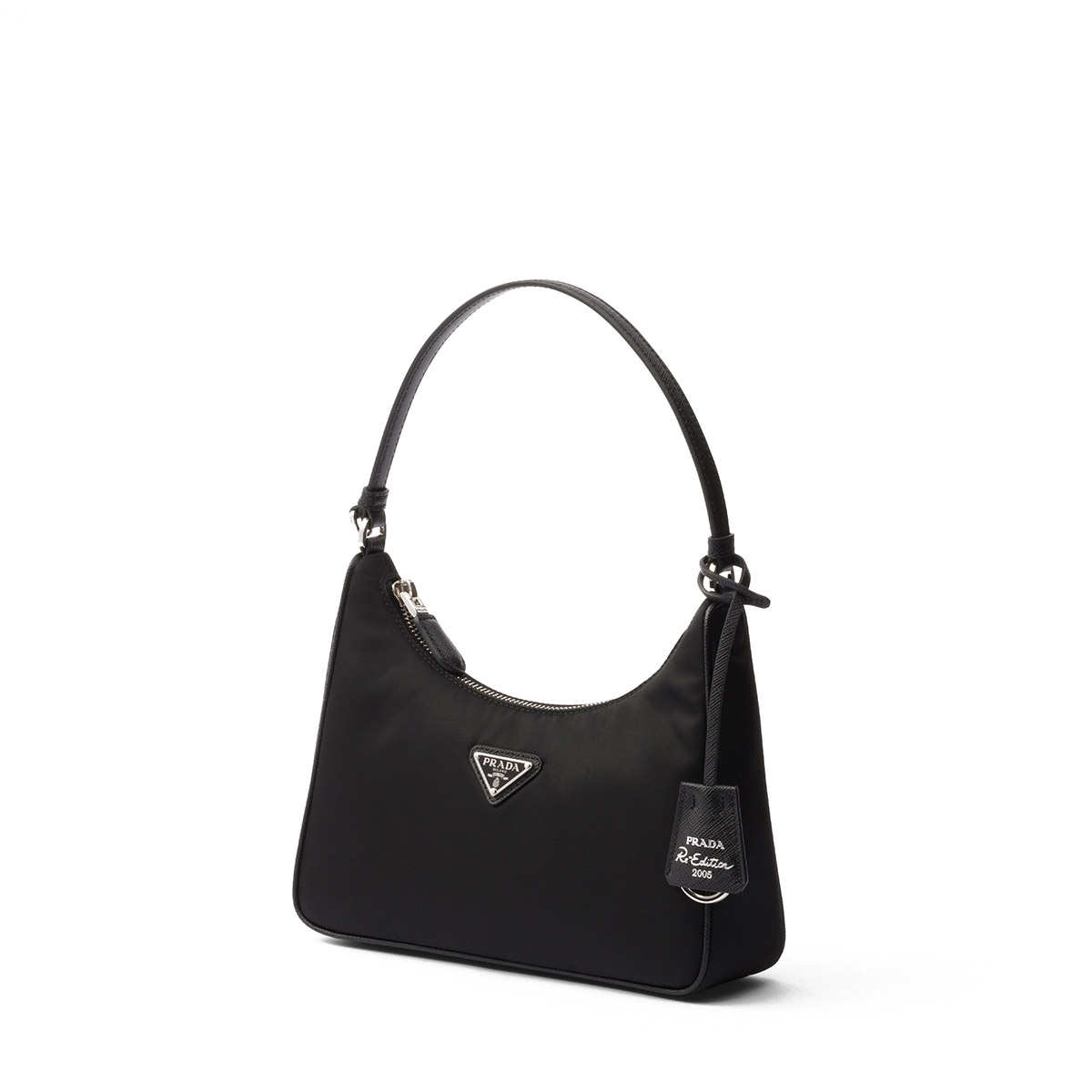 Prada Re-Edition 2005 Re-Nylon and Saffiano Shoulder Bag - Black