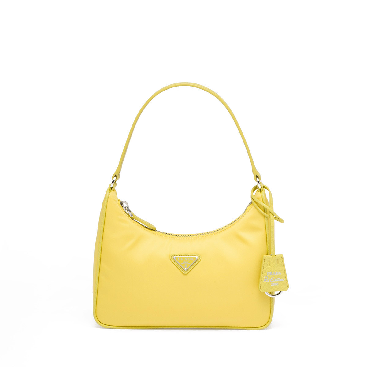 Prada Re-Edition 2005 Re-Nylon and Saffiano Shoulder Bag - Citron Yellow