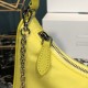 Prada Re-Edition 2005 Re-Nylon and Saffiano Shoulder Bag - Citron Yellow