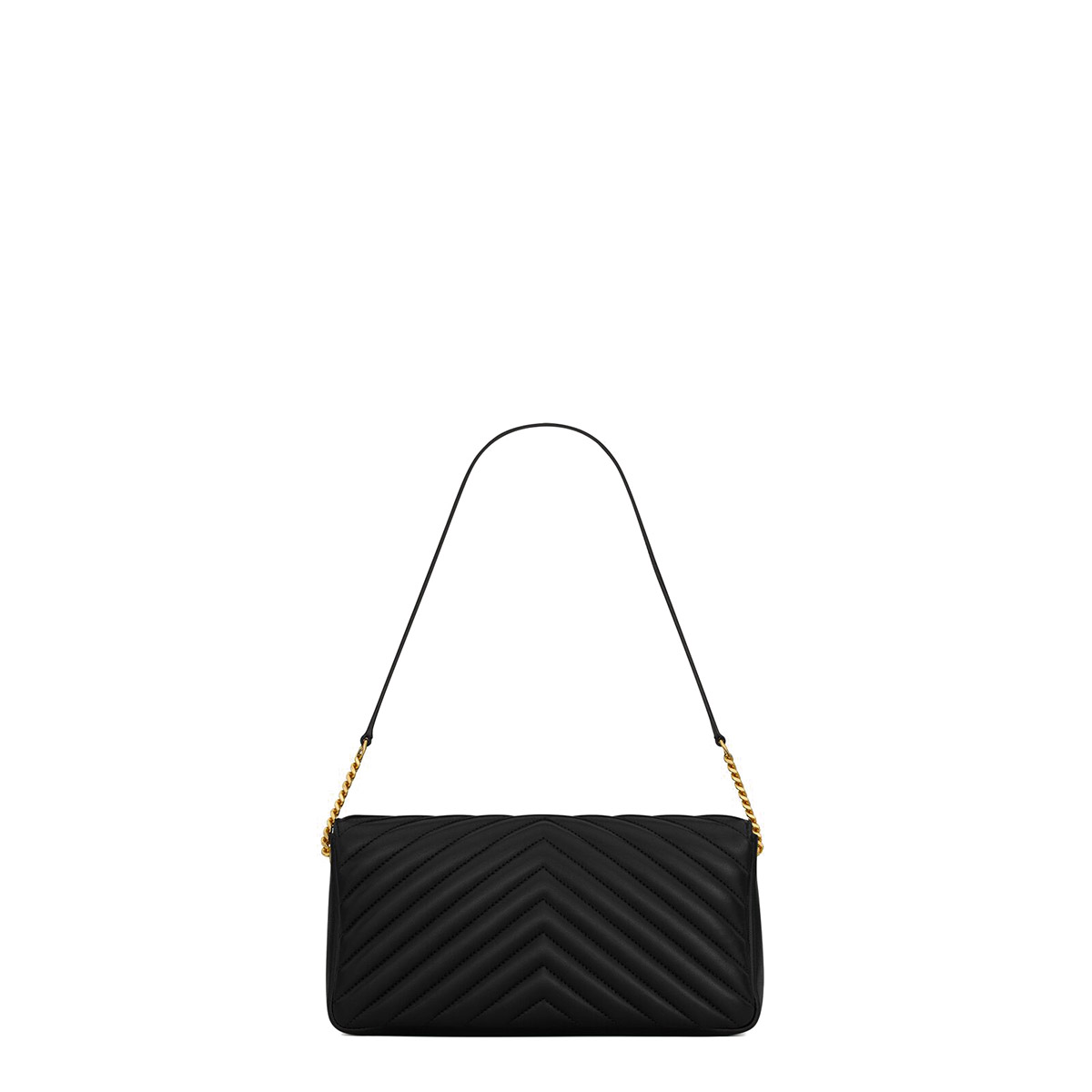 Saint Laurent Kate 99 Shoulder Bag In Quilted Nappa Leather - Black & Gold