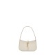 Saint Laurent Mini Le 5 À 7 Hobo Bag In Smooth Leather - White & Gold