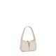 Saint Laurent Mini Le 5 À 7 Hobo Bag In Smooth Leather - White & Gold