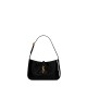 Saint Laurent Mini Le 5 À 7 Hobo Bag In Patent Leather - Black & Gold