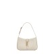 Saint Laurent Le 5 À 7 Hobo Bag In Smooth Leather - White & Gold