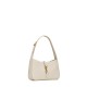 Saint Laurent Le 5 À 7 Hobo Bag In Smooth Leather - White & Gold