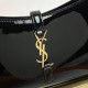 Saint Laurent Le 5 À 7 Hobo Bag In Patent Leather - Black & Gold