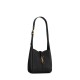 Saint Laurent Le 5 À 7 Supple Baby Shoulder Bag In Grained Leather - Black & Gold