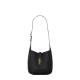 Saint Laurent Le 5 À 7 Supple Baby Shoulder Bag In Grained Leather - Black & Gold