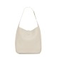 Saint Laurent Le 5 À 7 Supple Large Shoulder Bag In Grained Leather - White & Gold