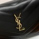 Saint Laurent Loulou Toy Crossbody Bag In Quilted Lambskin Leather - Black & Gold